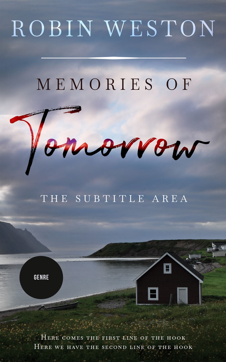 2D view of Raven #22550 - Premade Literary Fiction Book Cover