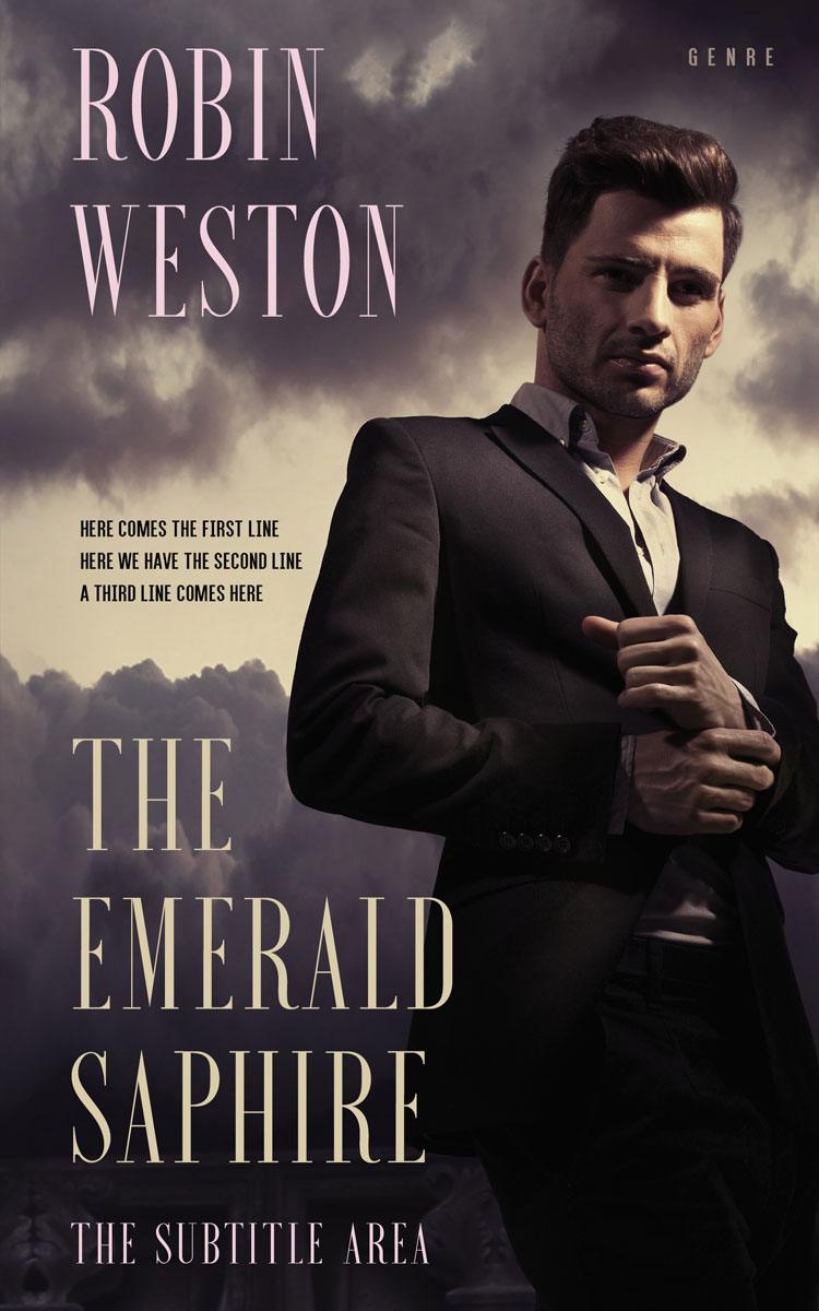 2D view of Premade Chick Lit Book Cover - Thunder