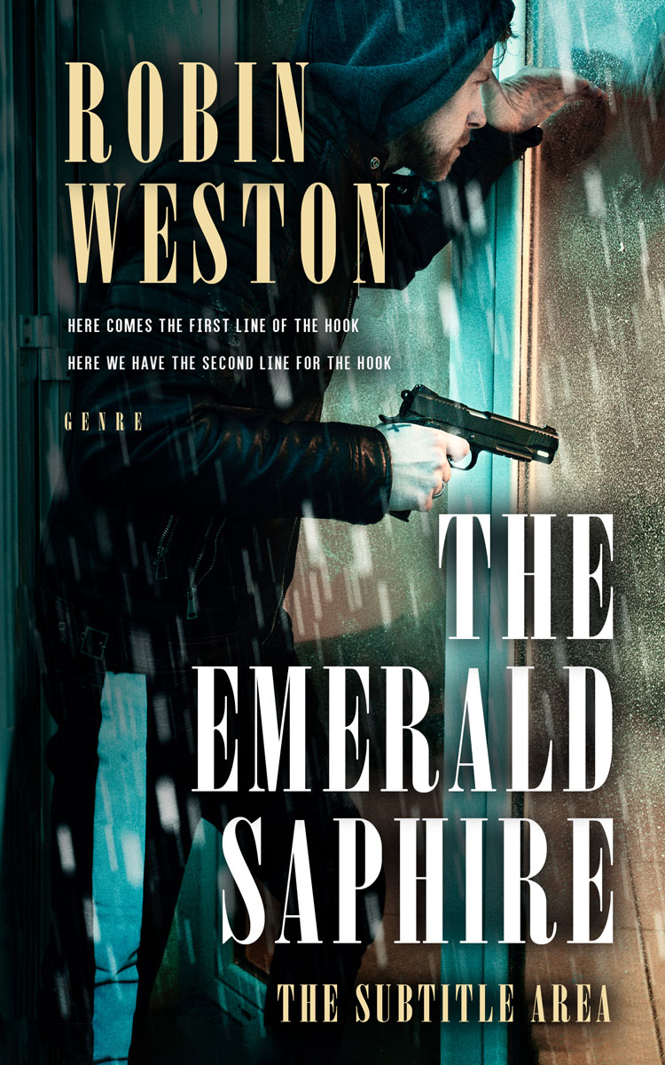 2D view of Premade Mystery & Thriller & Suspense Book Cover - Bison Hide