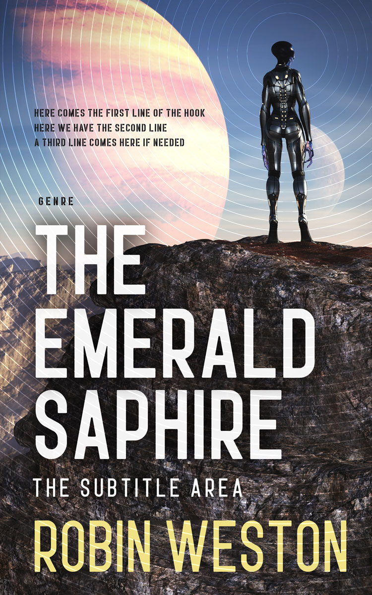 2D view of Bone #22604 - Premade Science Fiction Book Cover