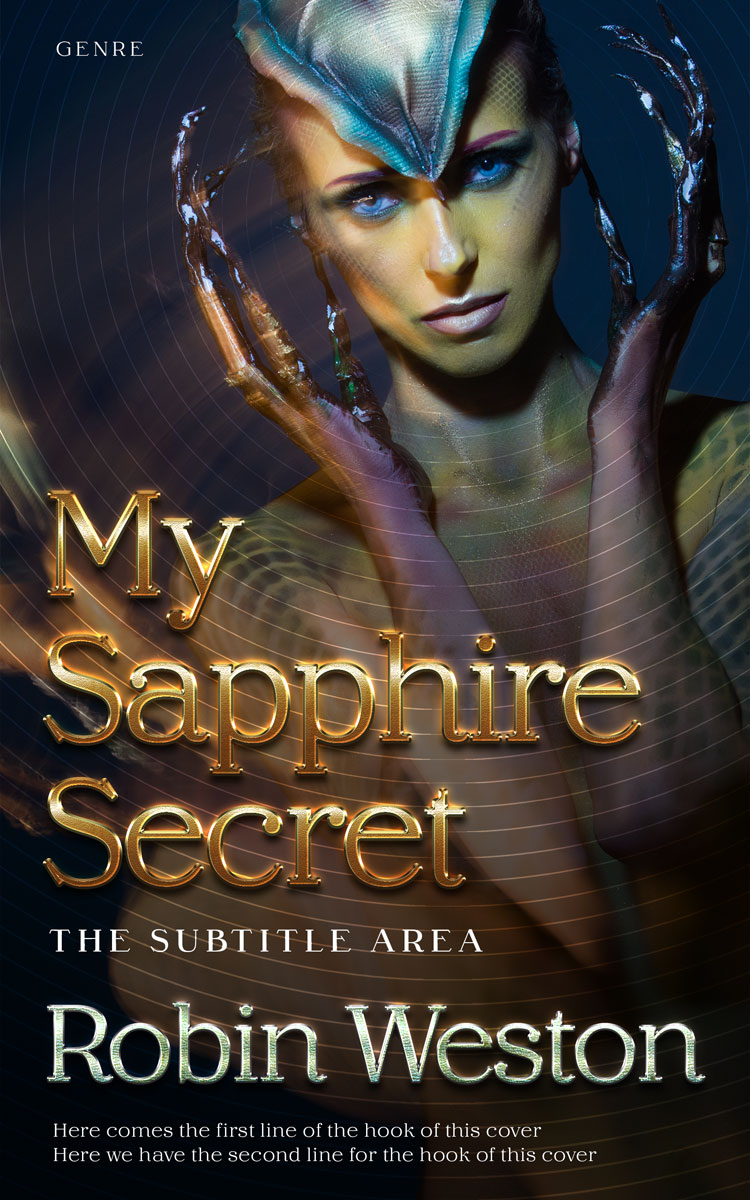 2D view of Thunder #22621 - Premade Fantasy Book Cover