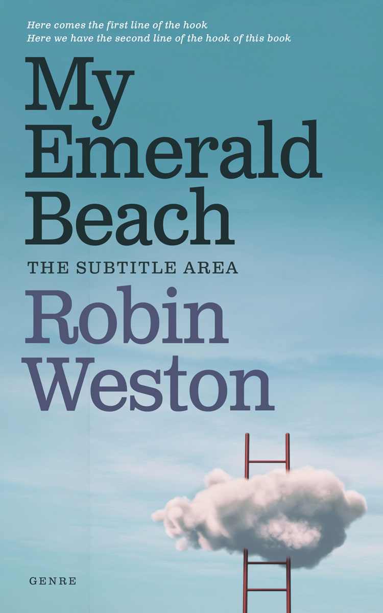 2D view of Premade Business Book Cover - Glacier