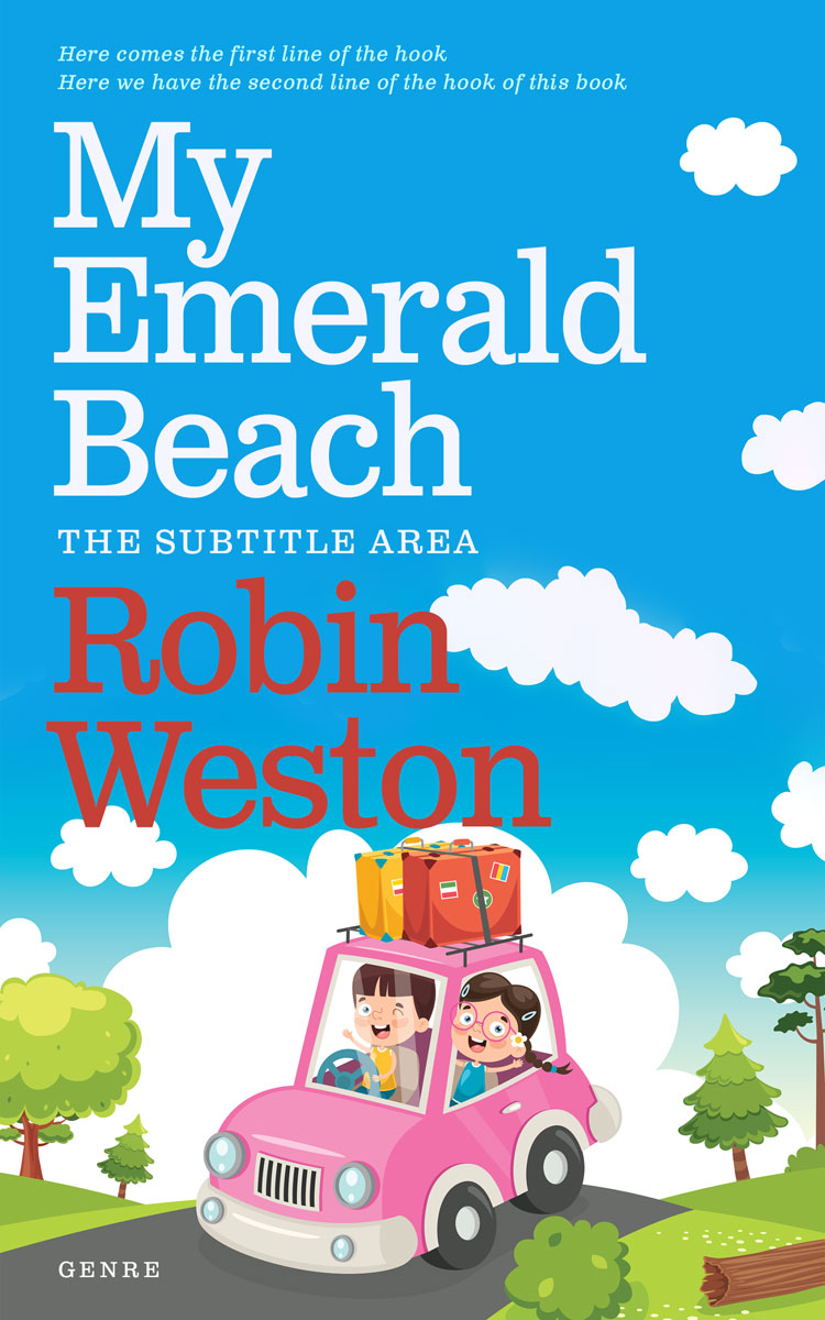 2D view of Premade Teen & Young Adult Book Cover - Cerulean