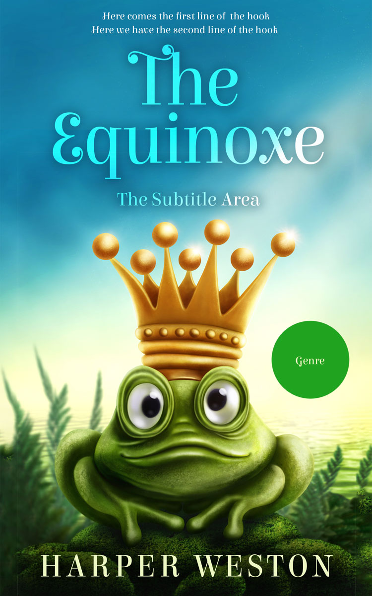 2D view of Beryl Green #22734 - Premade Fantasy Book Cover