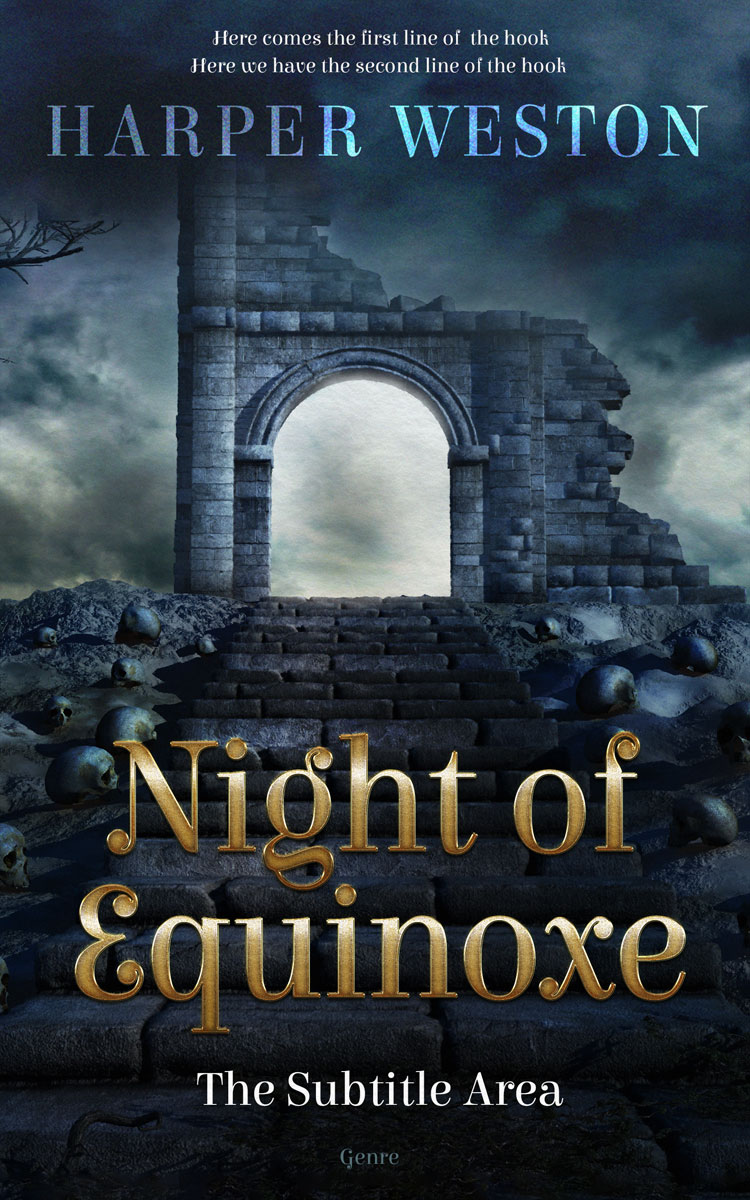 2D view of Ebony Clay #22746 - Premade Fantasy Book Cover