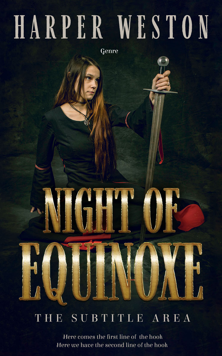 2D view of Bunker #22754 - Premade Fantasy Book Cover