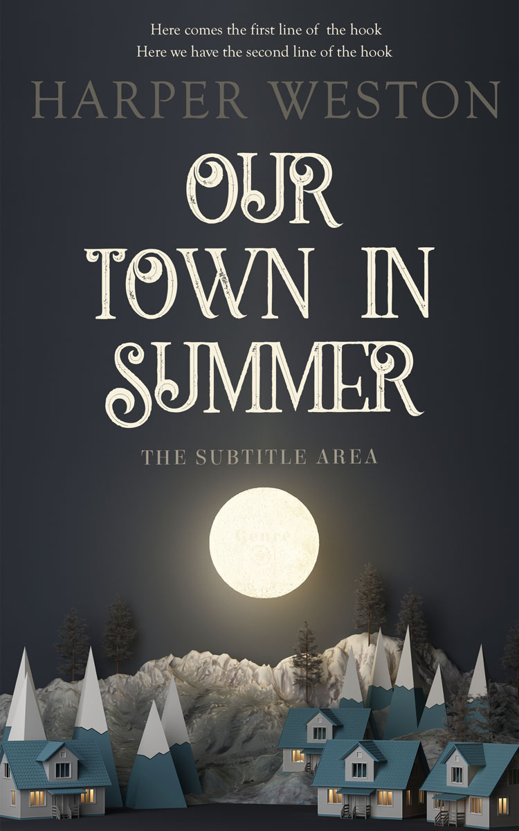 2D view of Premade Literary Fiction Book Cover - Outer Space