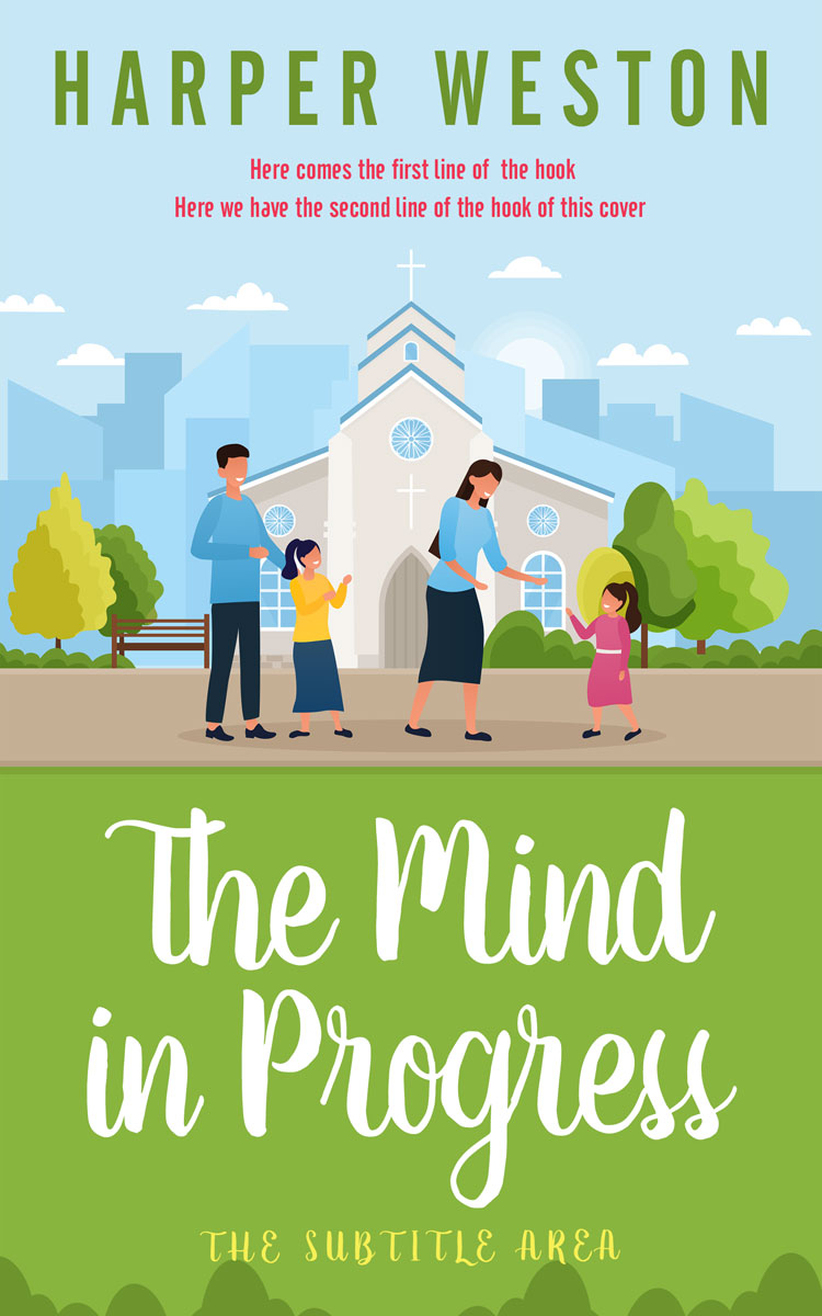 2D view of Spindle #22824 - Premade Religion & Spirituality Book Cover