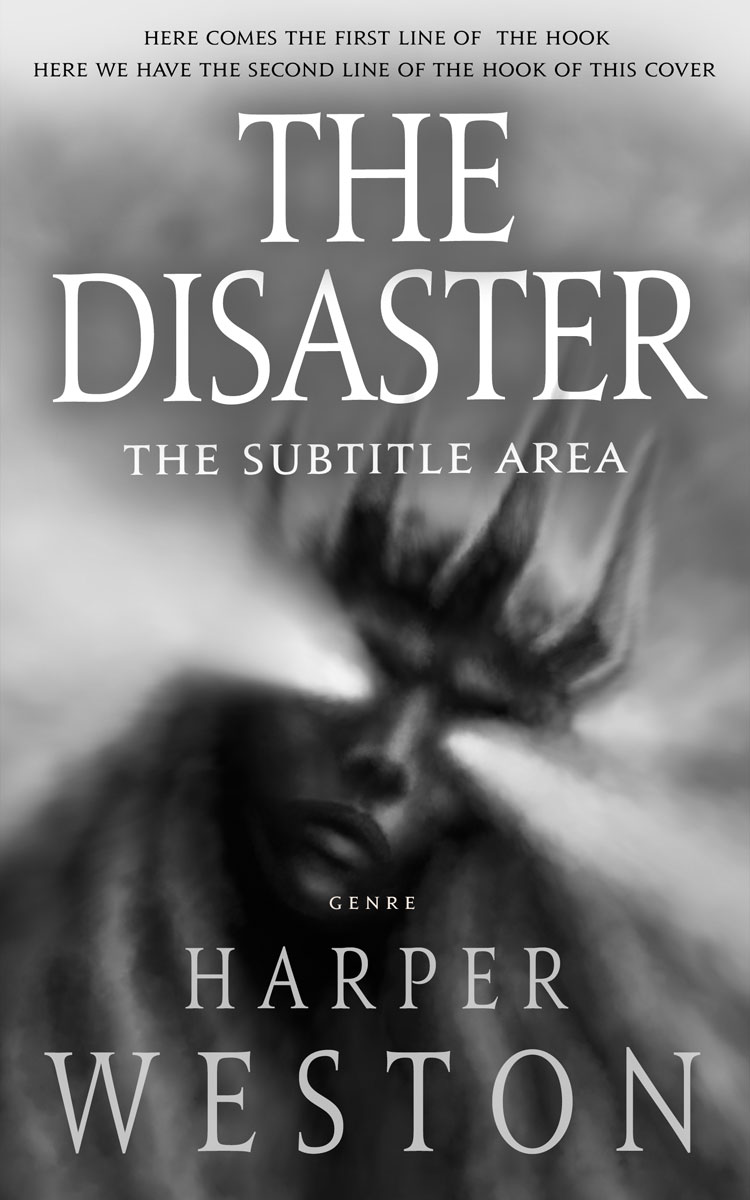 2D view of Dove Gray #22841 - Premade Horror Book Cover