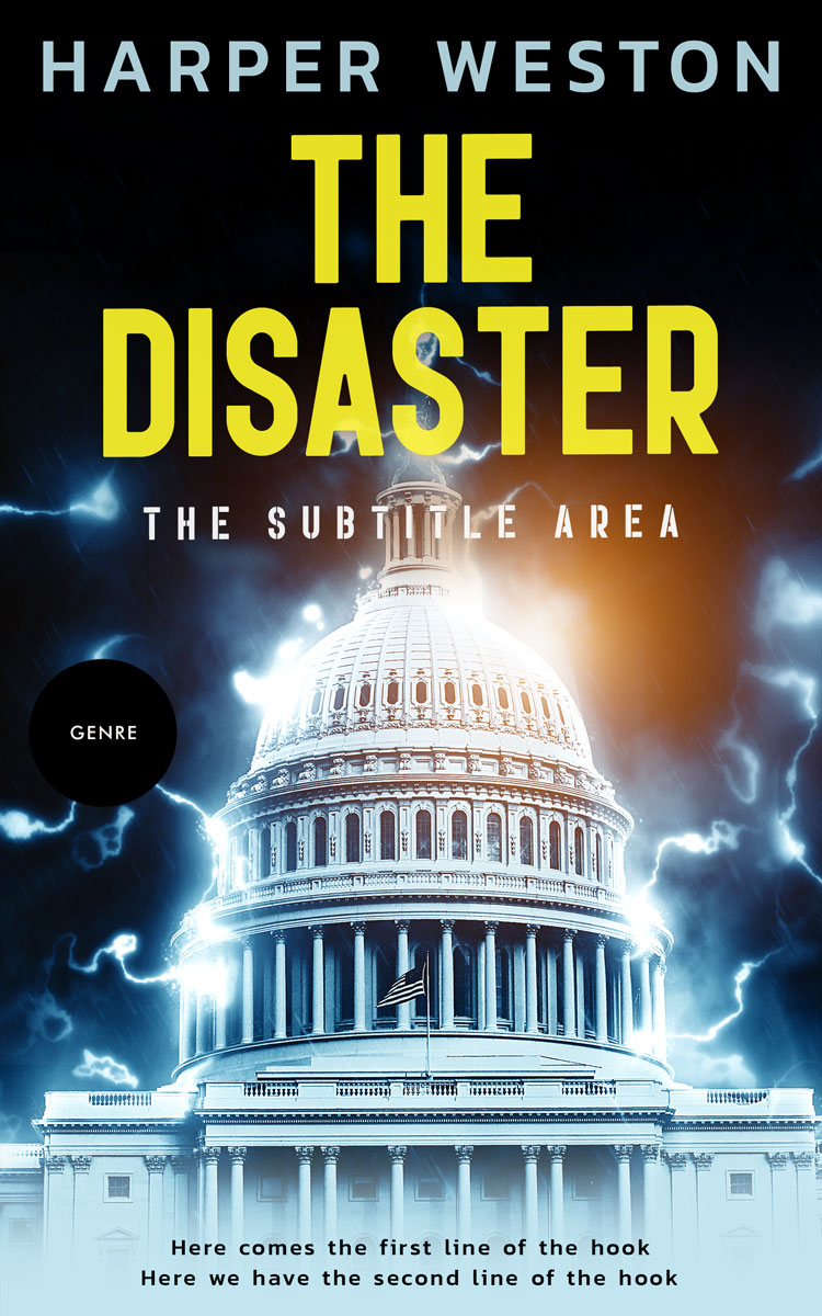 2D view of Shark #22852 - Premade Mystery & Thriller & Suspense Book Cover