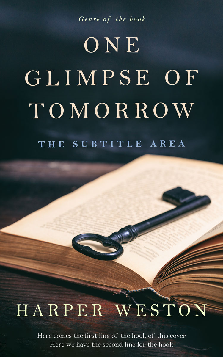 2D view of Premade Religion & Spirituality Book Cover - Stark White