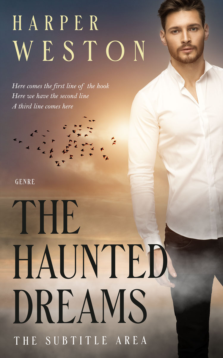 2D view of Premade Romance Book Cover - Almond Frost