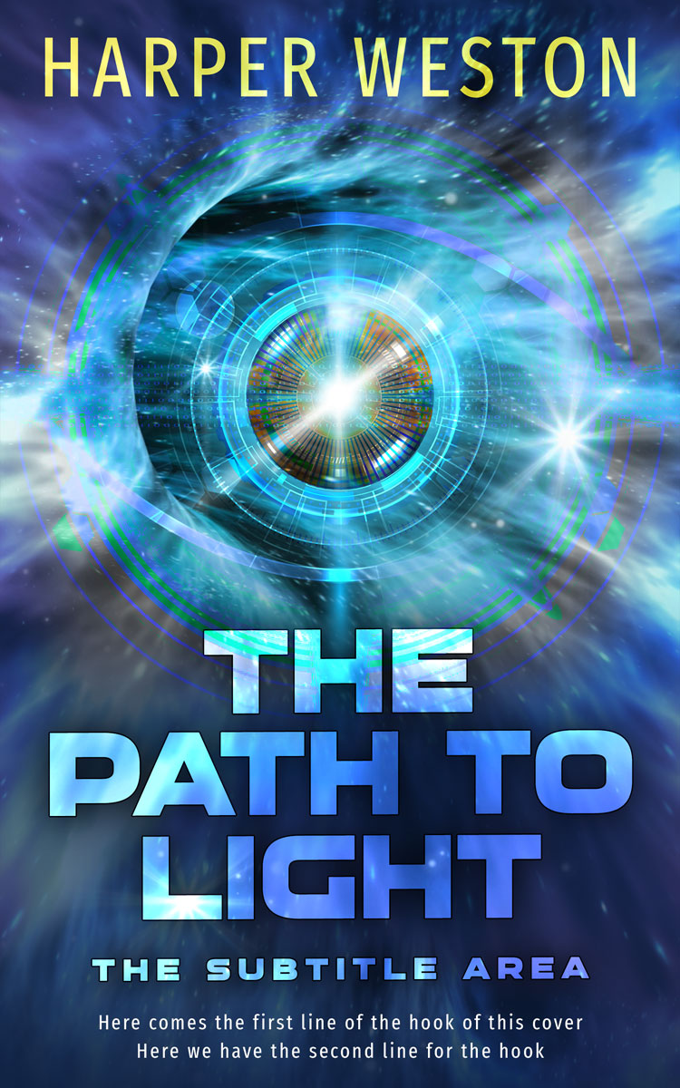 2D view of Cloud Burst #23018 - Premade Science Fiction Book Cover