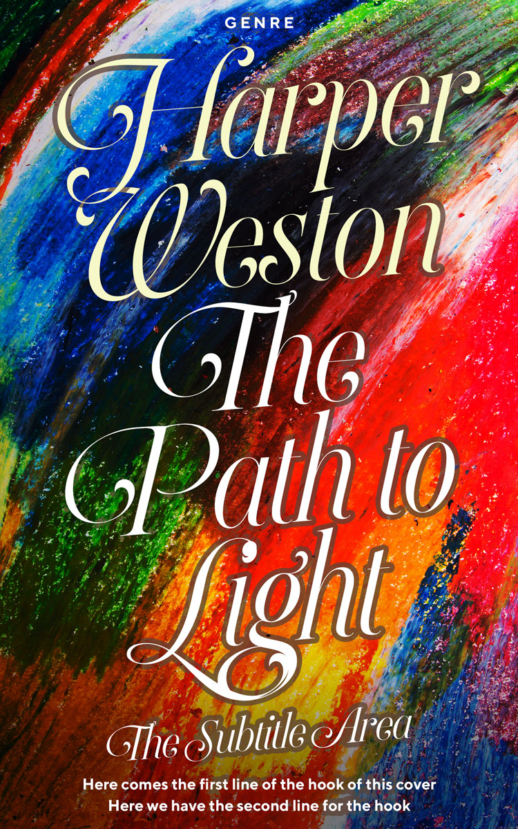 2D view of Burnt Sienna #23036 - Premade Literary Fiction Book Cover