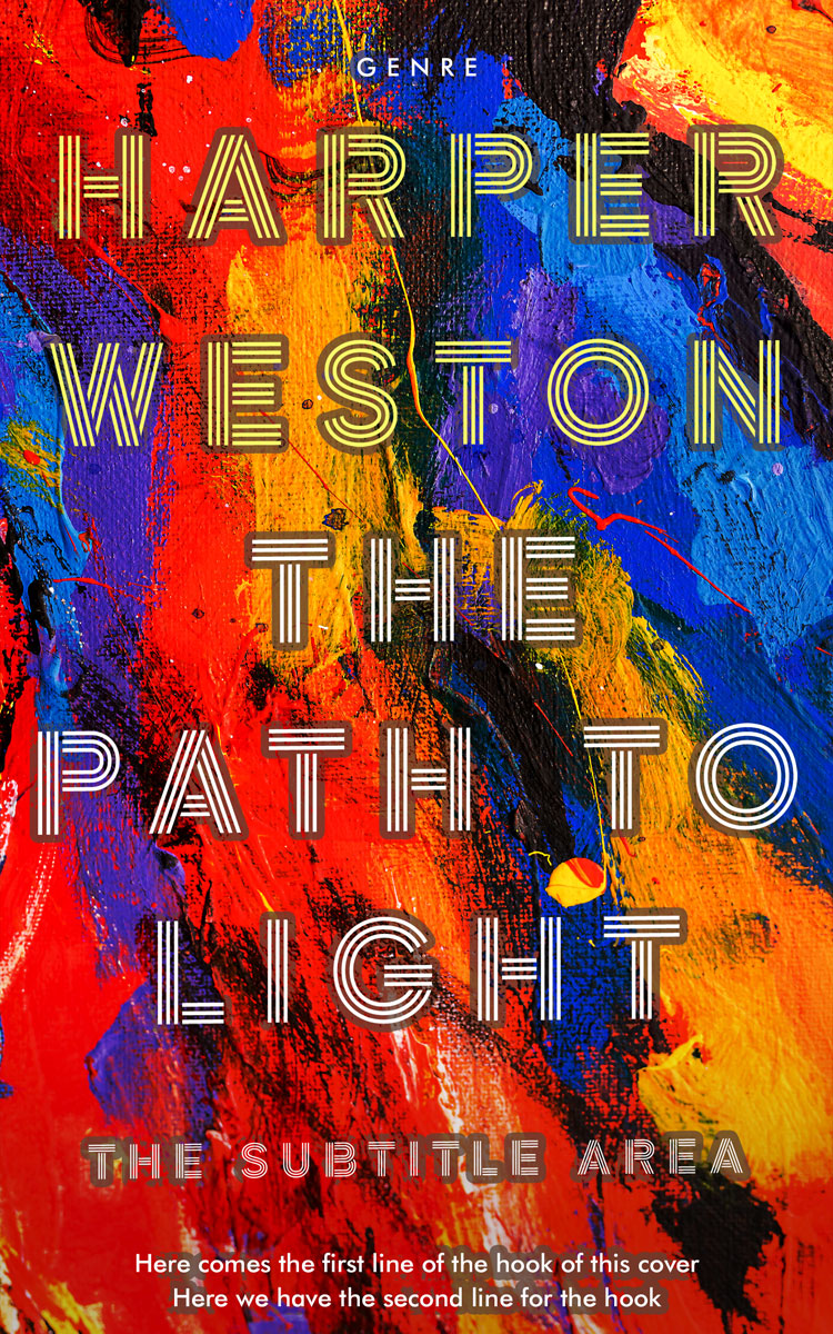 2D view of Biscay #23039 - Premade Abstract Book Cover