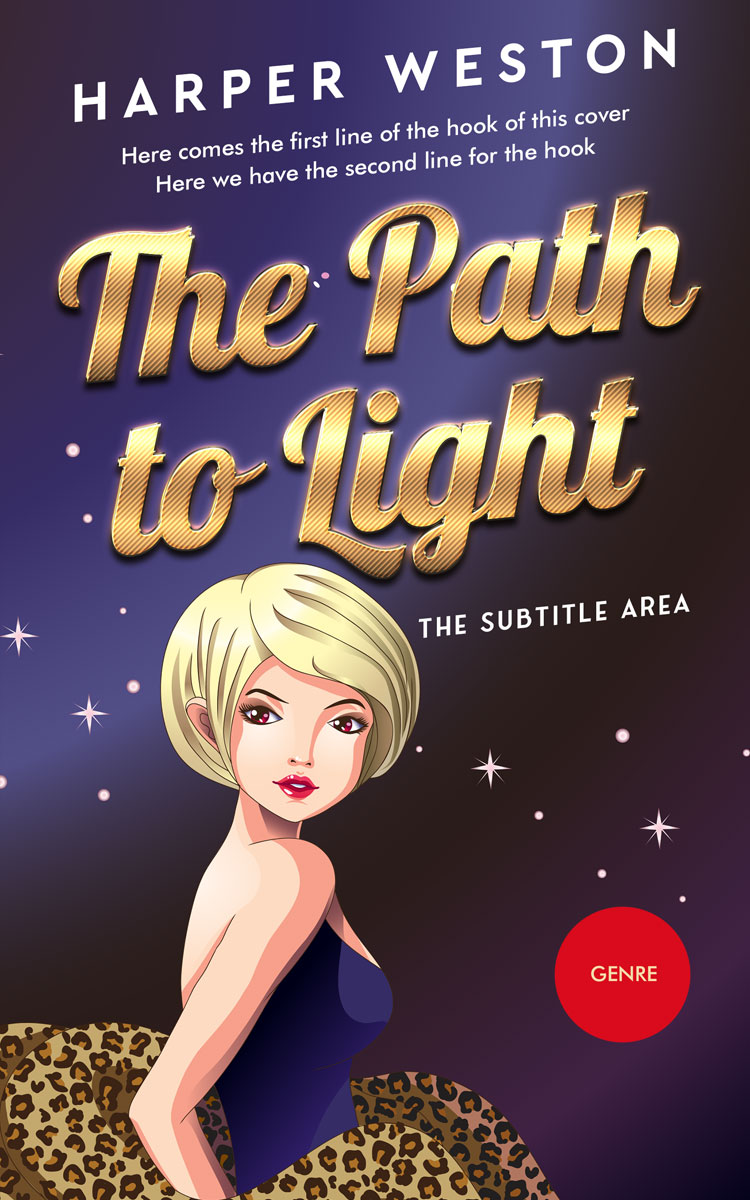 2D view of Martinique #23060 - Premade Chick Lit Book Cover