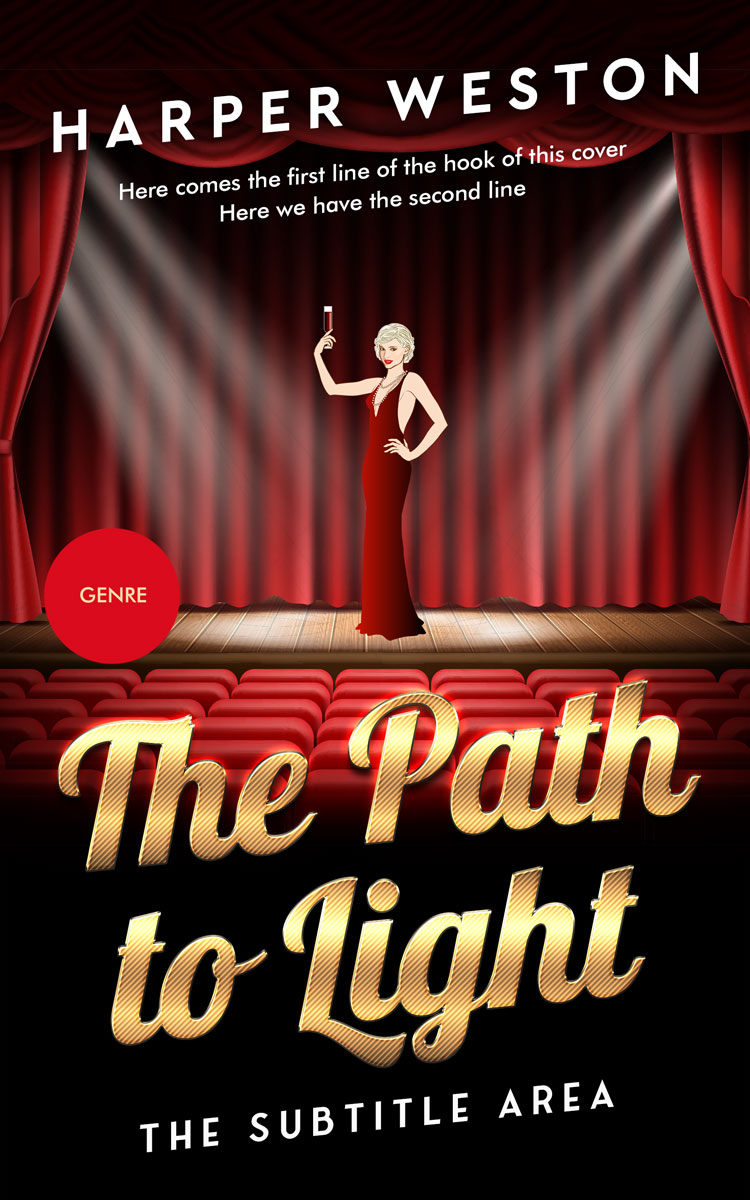 2D view of Japonica #23063 - Premade Literary Fiction Book Cover