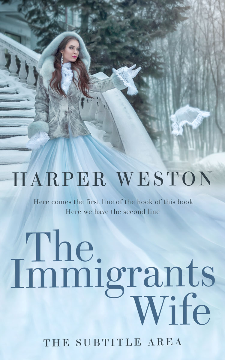 2D view of Premade Romance Book Cover - Ziggurat