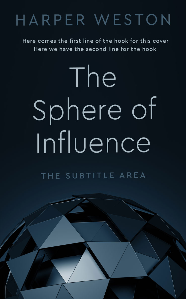 2D view of Premade Science Fiction Book Cover - Ebony