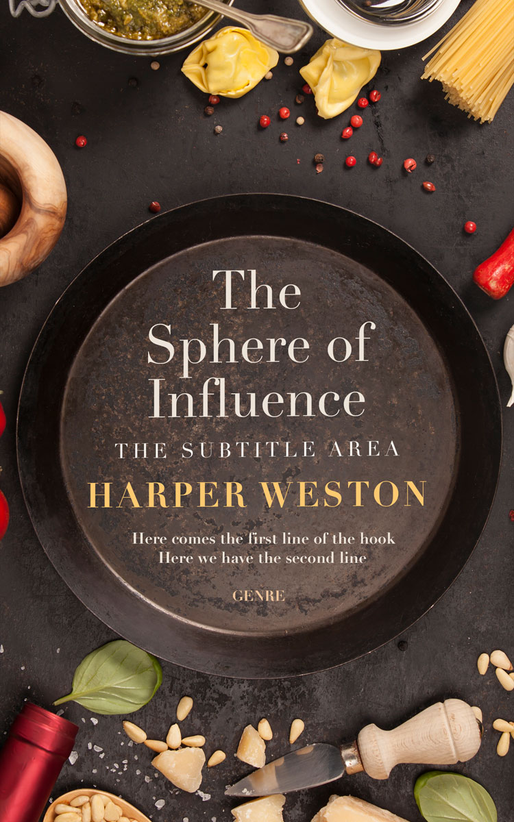 2D view of Taupe #23101 - Premade Cookbooks & Food & Wine Book Cover