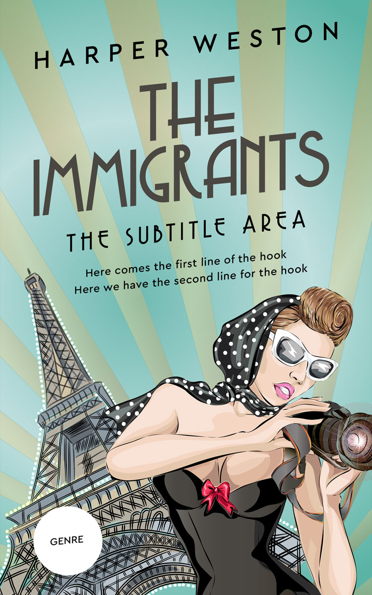 2D view of Spring Rain #23112 - Premade Chick Lit Book Cover