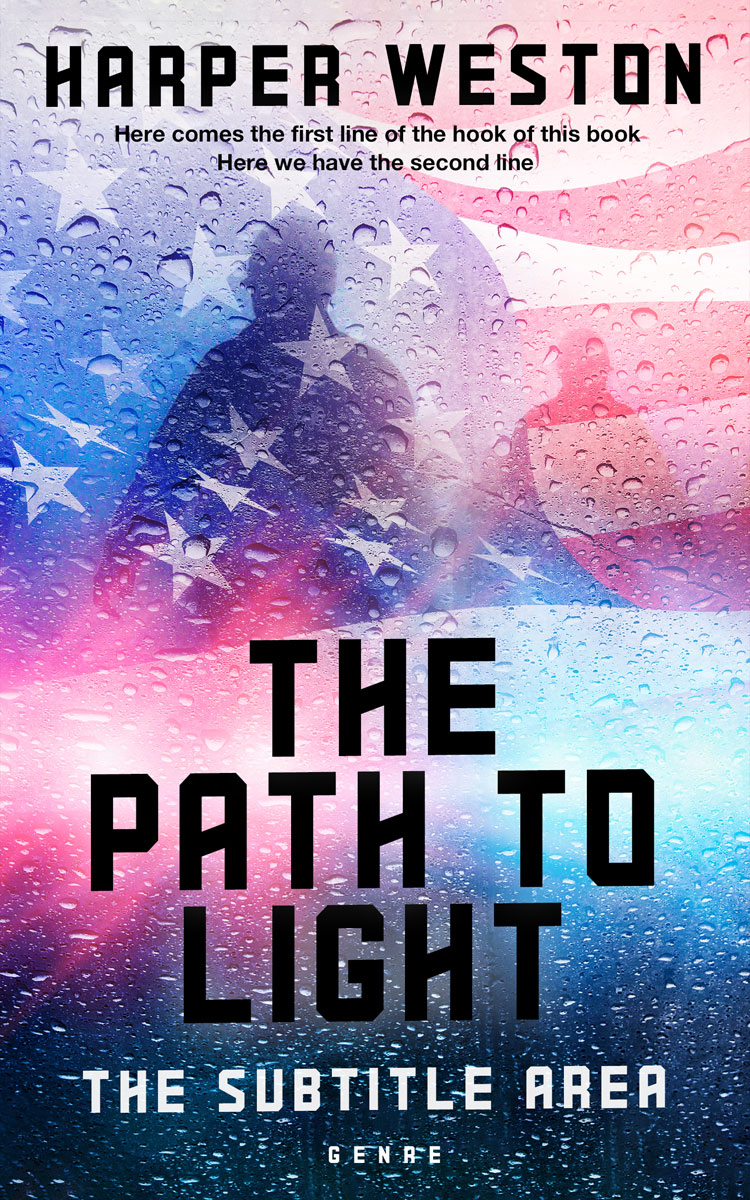 2D view of Bunting #23113 - Premade Action & Adventure Book Cover