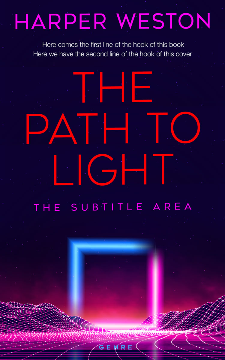 2D view of Premade Science Fiction Book Cover - Black Rock