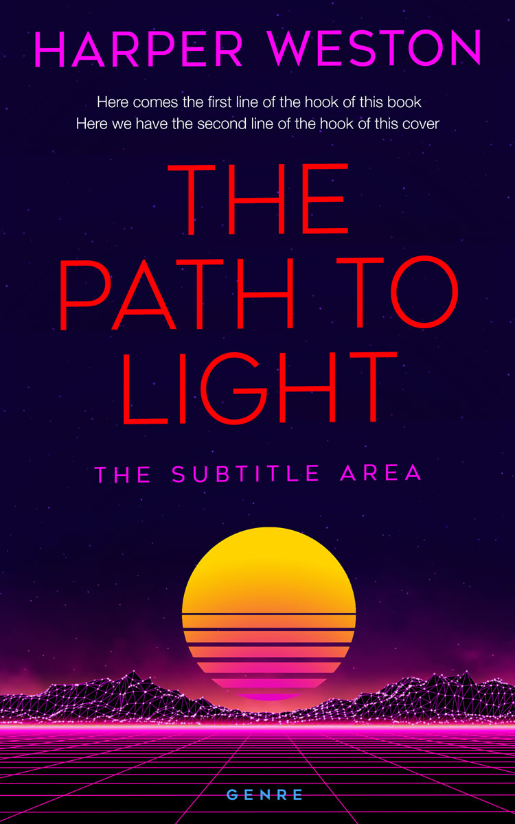 2D view of Black Rock #23132 - Premade Science Fiction Book Cover