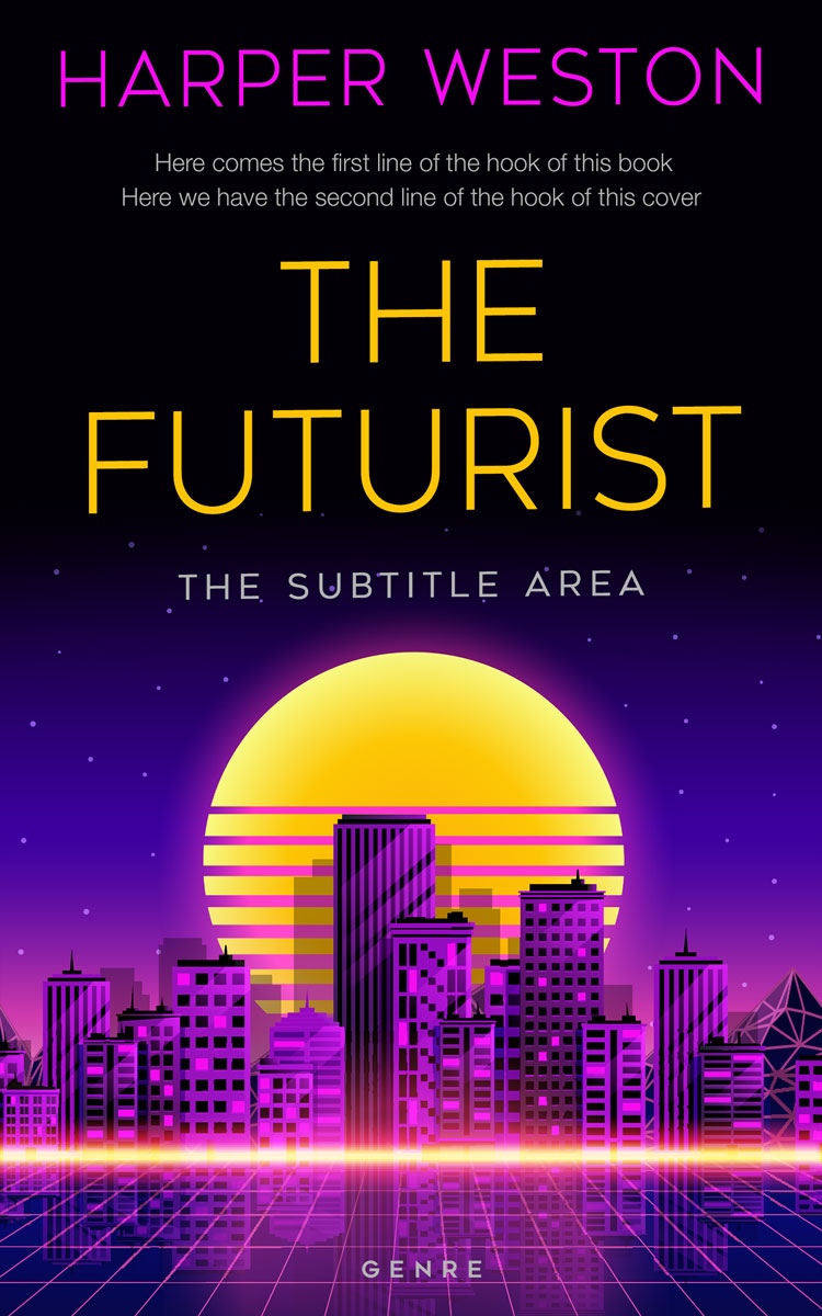 2D view of New York Pink #23133 - Premade Mystery & Thriller & Suspense Book Cover