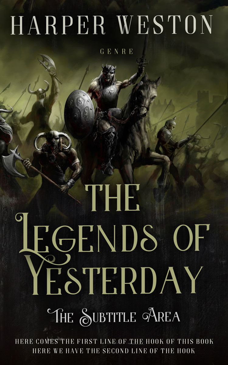 2D view of Premade Apocalyptica Book Cover - Rangoon Green