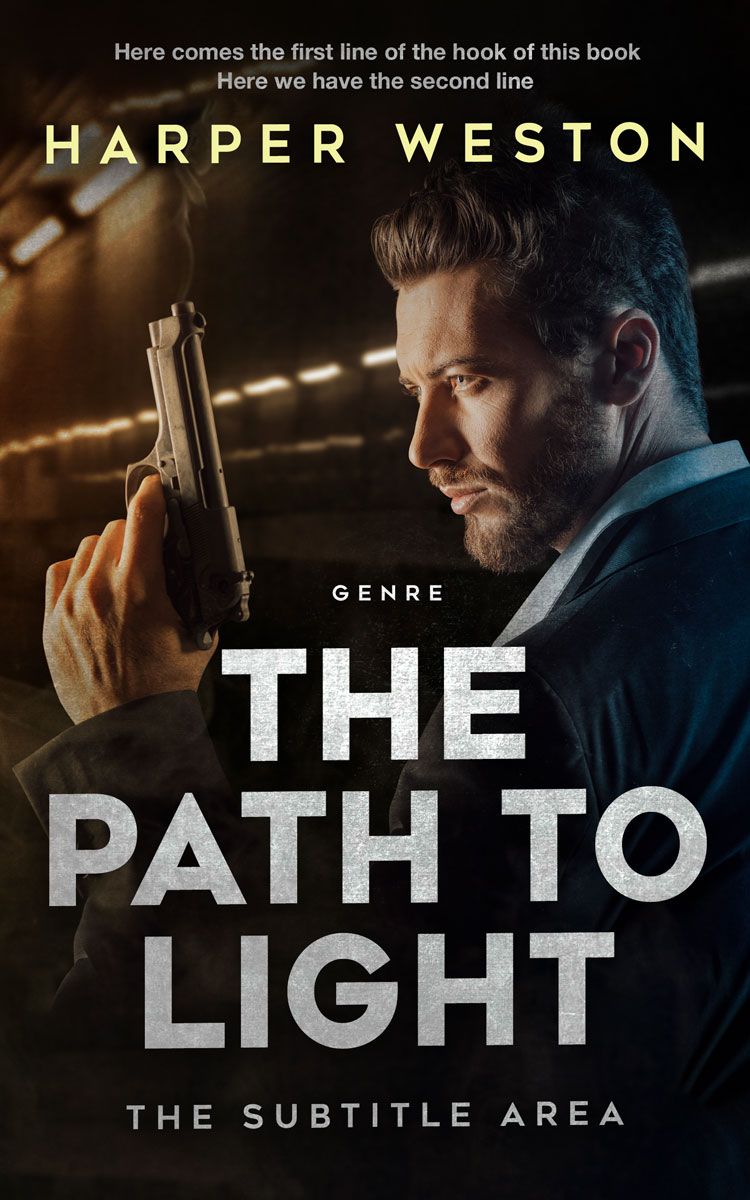 2D view of Premade Mystery & Thriller & Suspense Book Cover - Zeus