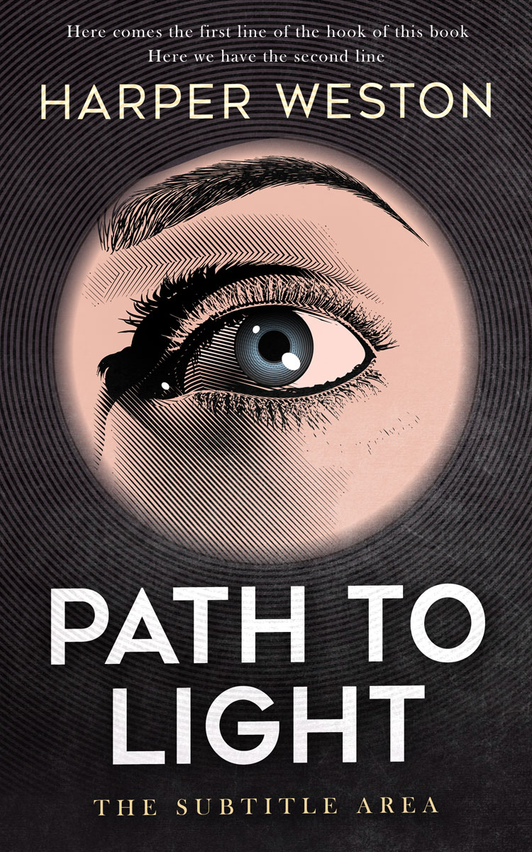 2D view of Premade Mystery & Thriller & Suspense Book Cover - Cavern Pink