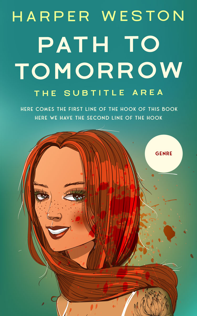 2D view of Paradiso #23185 - Premade Chick Lit Book Cover