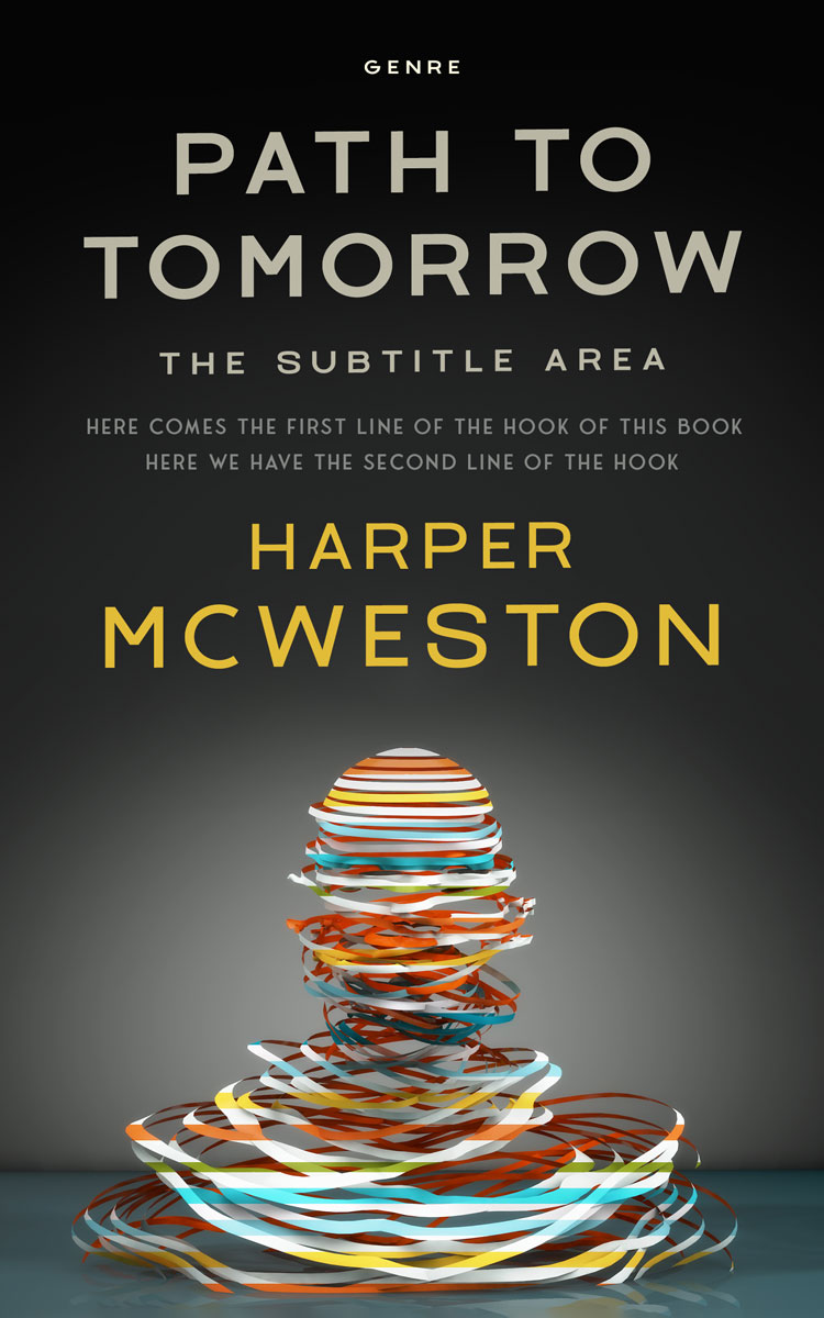 2D view of Heavy Metal #23194 - Premade Abstract Book Cover