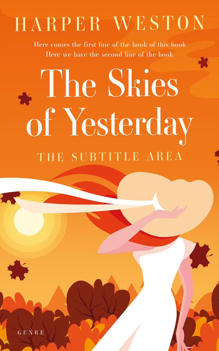 2D view of Tango #23252 - Premade Chick Lit Book Cover