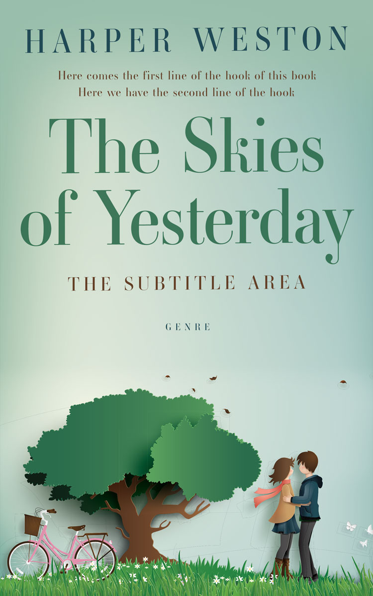 2D view of Gum Leaf #23254 - Premade Romance Book Cover