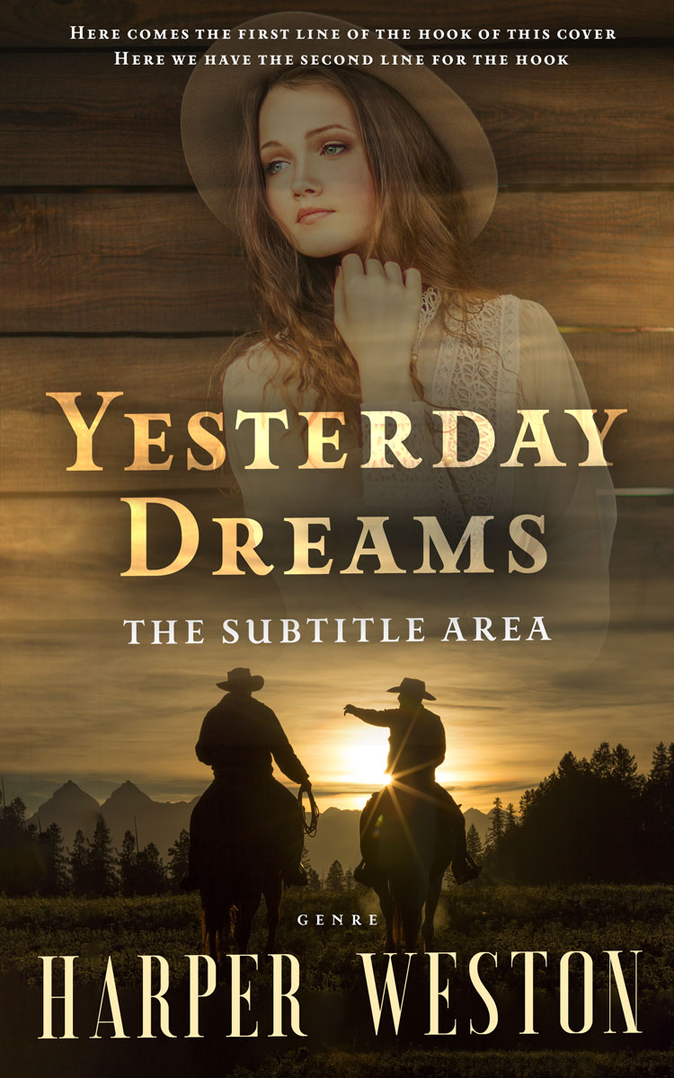 2D view of Premade Romance Book Cover - Black Marlin