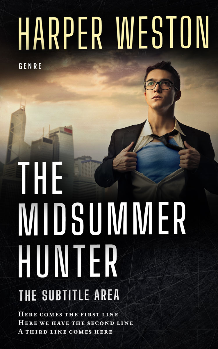 2D view of Premade Business Book Cover - Rodeo Dust