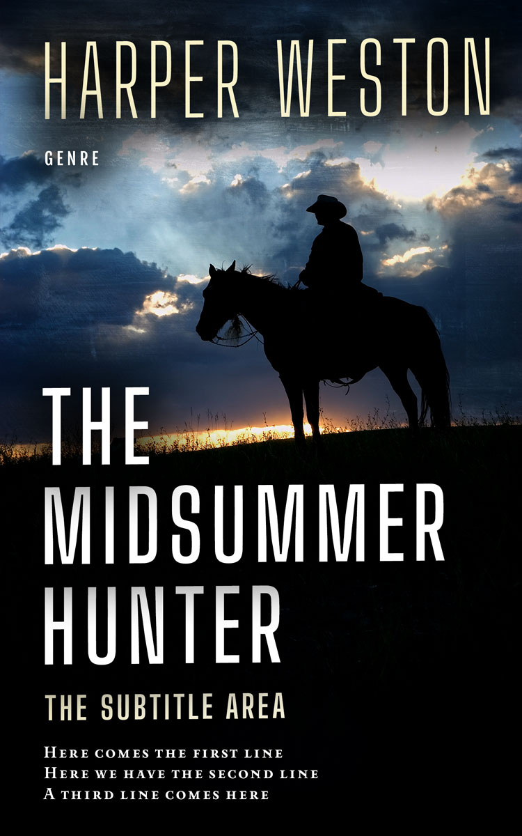 2D view of Mist Gray #23299 - Premade Action & Adventure Book Cover