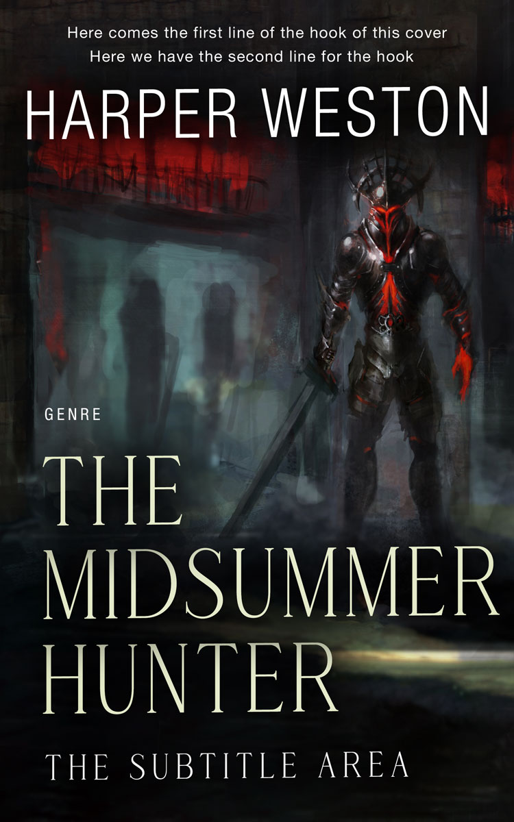 2D view of Shark #23306 - Premade Fantasy Book Cover