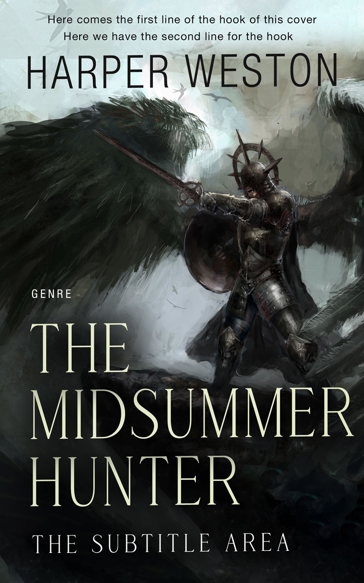 2D view of Powder Ash #23308 - Premade Fantasy Book Cover