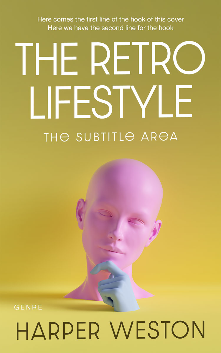 2D view of Husk #23344 - Premade Abstract Book Cover