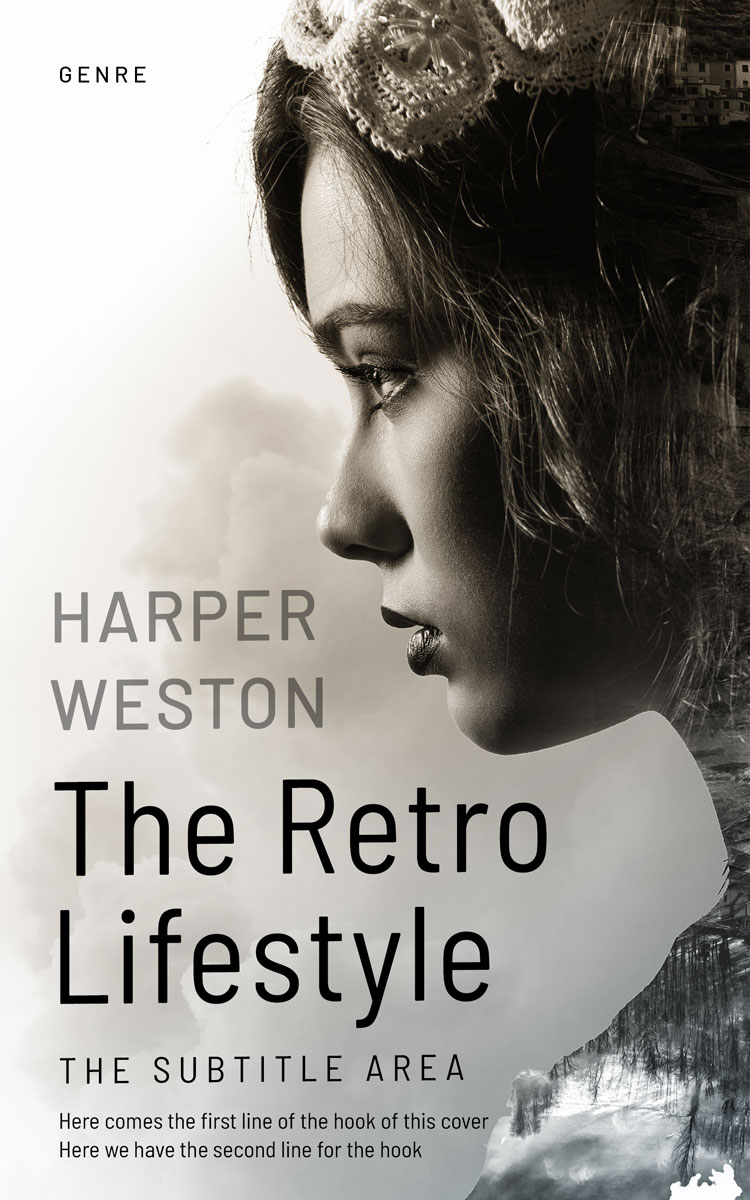 2D view of Cloud #23352 - Premade Literary Fiction Book Cover