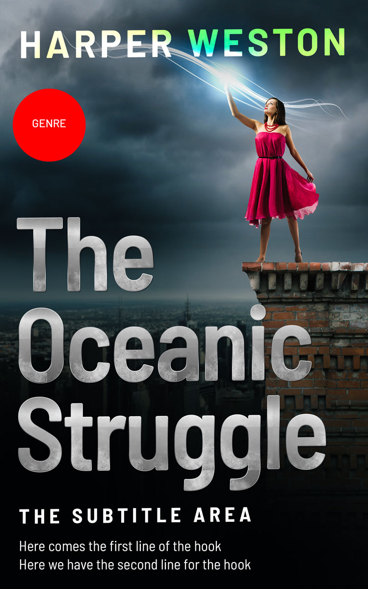 2D view of Premade Paranormal & Urban Book Cover - Outer Space