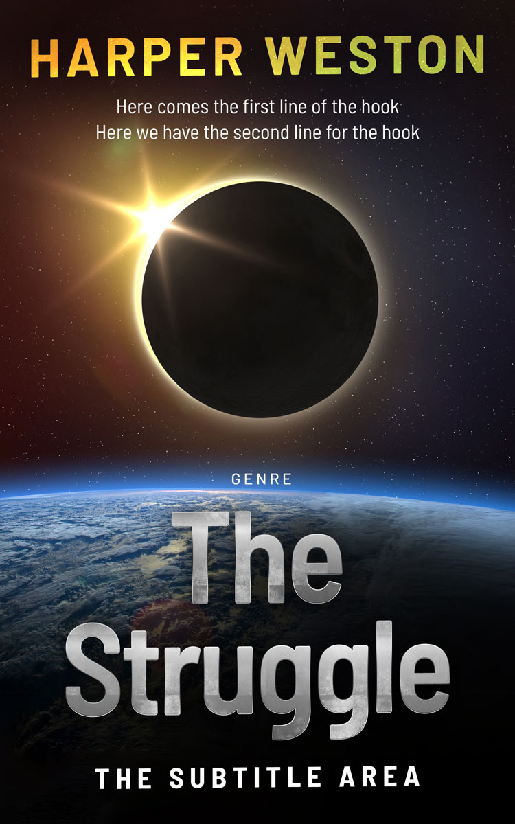 2D view of Thunder #23378 - Premade Science Fiction Book Cover