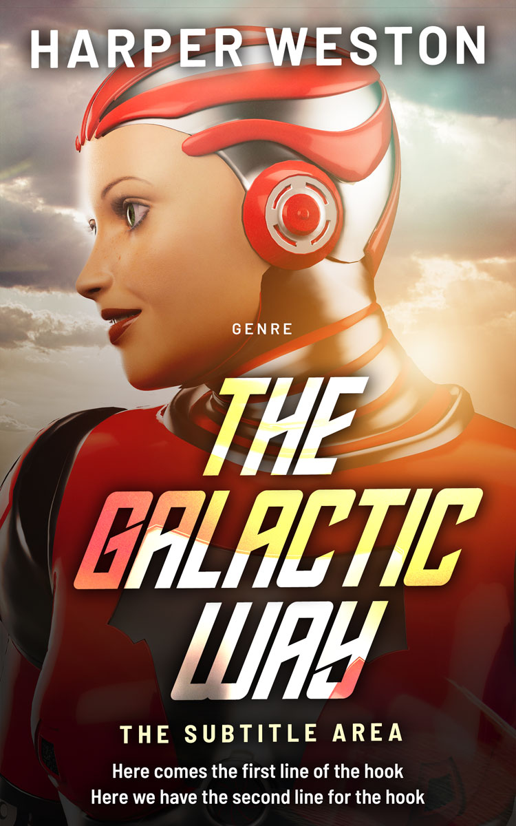 2D view of Indian Khaki #23381 - Premade Science Fiction Book Cover