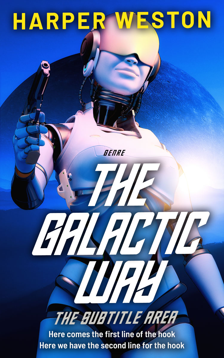 2D view of Swiss Coffee #23382 - Premade Science Fiction Book Cover