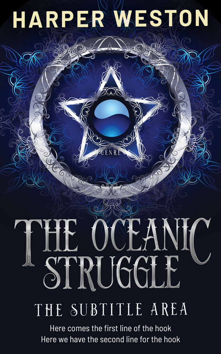 2D view of Premade Fantasy Book Cover - Ebony