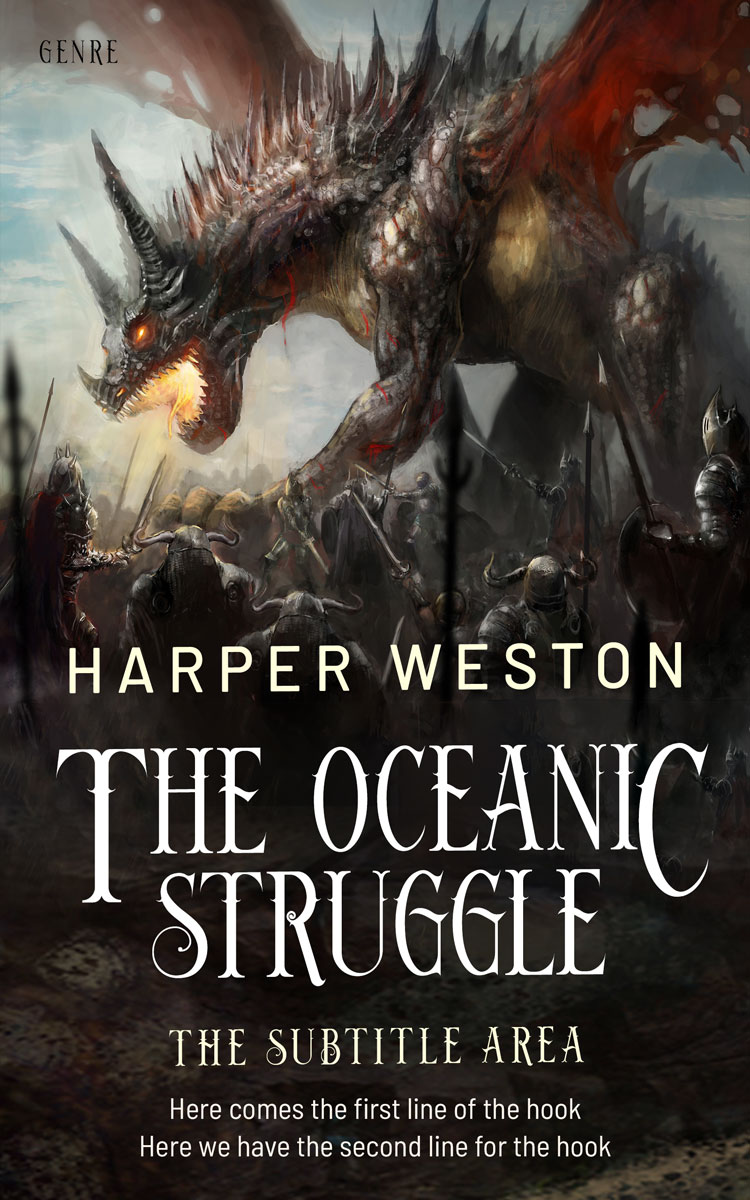 2D view of Zeus #23395 - Premade Fantasy Book Cover