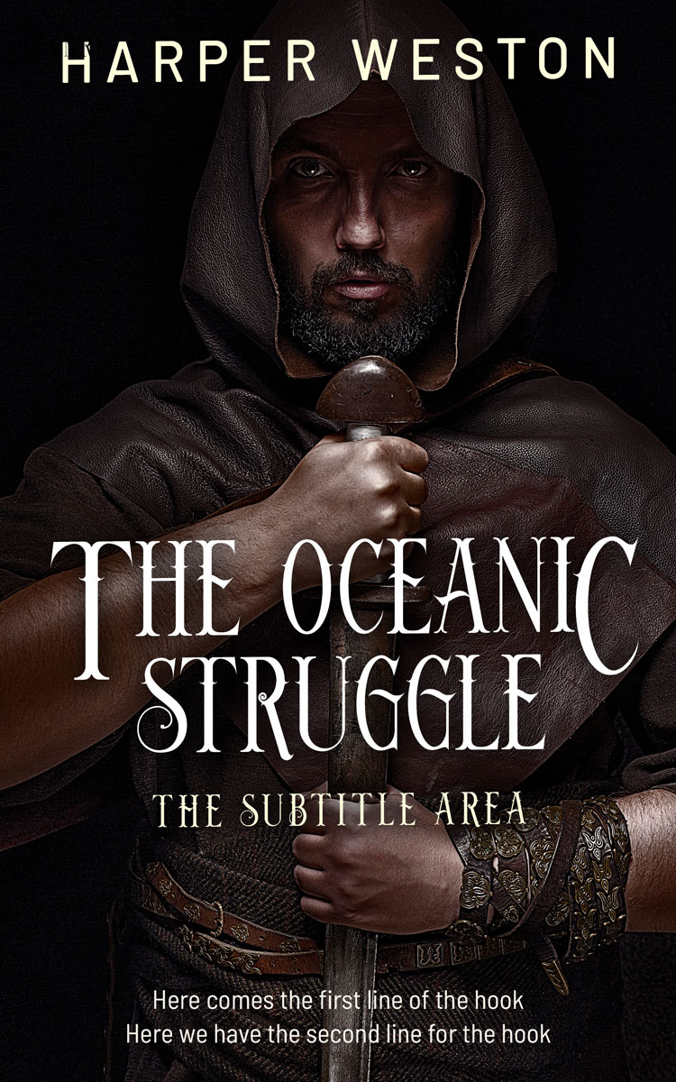 2D view of Cocoa Brown #23396 - Premade Historical Book Cover